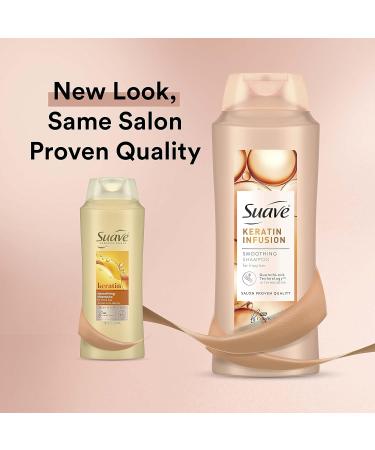Suave Professionals Keratin Infusion Smoothing Shampoo for Dry Hair - 28 Fl Oz (Pack of 4) - Buy Online on SooperMarket.com