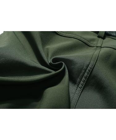 OTU Men's Waterproof Hiking Pants | Fleece Lined Soft Shell | Winter Ski Pants - Army Green - Size Large - Buy Online on SooperMarket.com