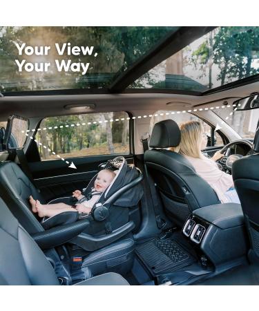 Baby Car Mirror - Safety Back Seat Infant Mirror - Shatterproof Wide View Baby Mirror (Matte Black) - Buy Online on SooperMarket.com