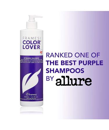 Framesi Color Lover Dynamic Blonde Purple Shampoo - 3.4 fl oz | Violet Shampoo for Color Treated Hair - Buy Online on SooperMarket.com