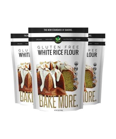 Big Green Organic Food White Rice Flour - Gluten-Free & Kosher for Artisan Baking | 1 lb - Buy Online on SooperMarket.com
