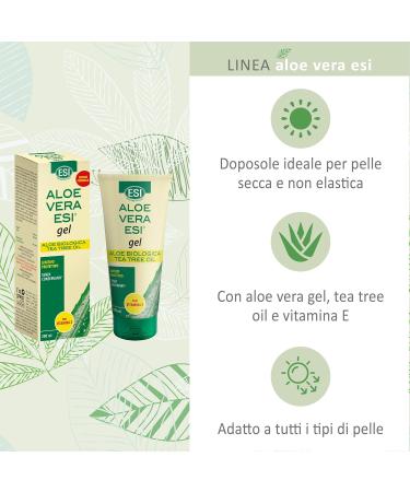 Buy ESI Aloe Vera Gel with Vitamin E & Tea Tree - 100 ml | Soothing Skin Care | International Shipping - Buy Online on SooperMarket.com