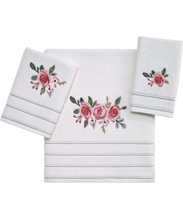 Avanti Linens Spring Garden Collection Ivory Fingertip Towel - Soft & Absorbent Cotton - Buy Online on SooperMarket.com