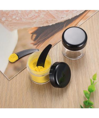 20 Pieces Empty Cream Cans - 40ml Transparent Plastic Containers for Cosmetics & Lip Balm with 3 Mini Black Spatulas | International Shipping - Buy Online on SooperMarket.com