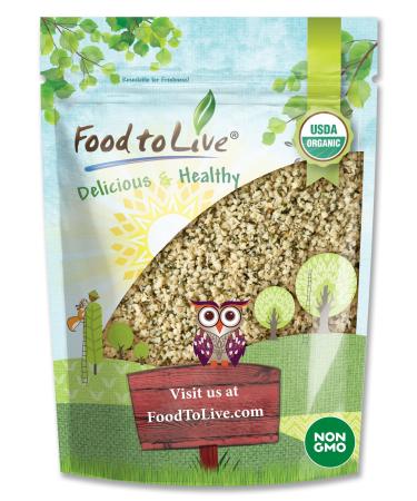 Organic Hemp Seeds, 8 Ounces  Non-GMO Raw Hearts, Hulled, Shelled, Kosher, Vegan, Keto-Friendly. Rich in Omega 3 & 6. Good Source of Protein & Fiber. Great for Smoothies, Oatmeal, and Salads. Bulk 8 Ounce (Pack of 1)