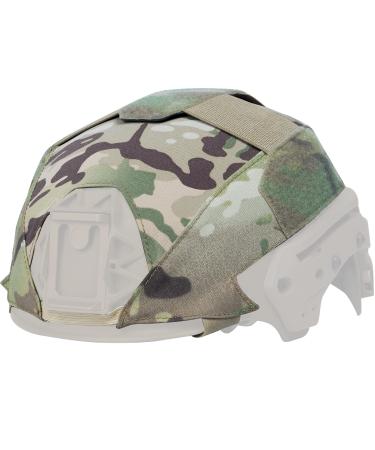 OneTigris Stretchable Helmet Cover ZKB10, Ultra Low Profile Jumpable Cloth Cover for Team Wendy Size 1 Exfil Ballistic Helmet, EXfil LTP Helmet with 2.0/3.0 Rail Camo