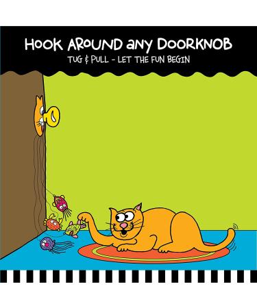 FAT CAT Catfisher Doorknob Hanger - Interactive Cat Toy for Endless Fun - Buy Online on SooperMarket.com
