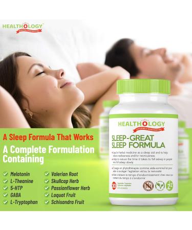 Healthology Sleep-Great Natural Sleep Aid Supplement (30 Capsules) - Buy Online on SooperMarket.com