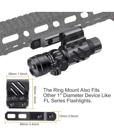 Feyachi GL6 Green Laser Sight with ML87 Mlok Rail Mount and Pressure Switch - Buy Online on SooperMarket.com
