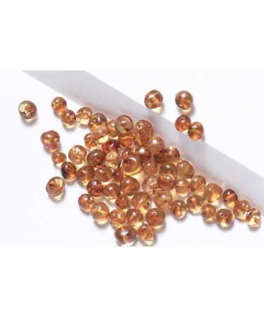 Gumstone 50 Piece Polished Honey Amber Beads | 100% All Natural Baltic Amber | Perfect for Necklaces  Bracelets  Handcrafted Jewelry for Natural Remedies  Absorbs Negative Energies
