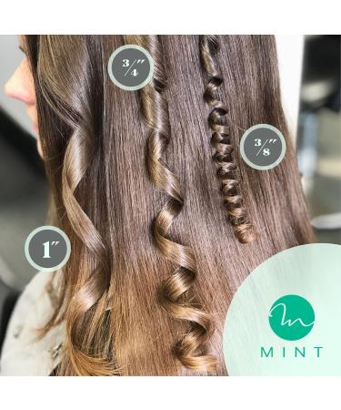 MINT 1 1/4 Inch Professional Curling Wand for Long Hair | Ionic Ceramic Barrel | Adjustable 230-430 F | Best Curling Iron for Thick Hair | Worldwide Dual Voltage - Buy Online on SooperMarket.com