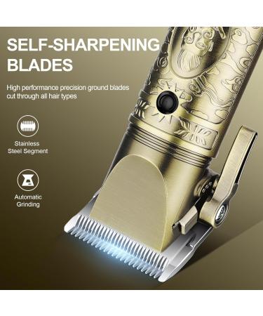 Suttik Professional Hair Clippers for Men 3 in 1 Beard Trimmer/Nose Hair Trimmer/Electric Shaver Clippers and Trimmers Set USB Rechargeable Grooming Kit Mens Gifts Gold1 - Buy Online on SooperMarket.com