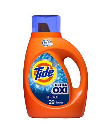 Tide Ultra Oxi Liquid Laundry Detergent 29 loads 46 fl oz HE Compatible