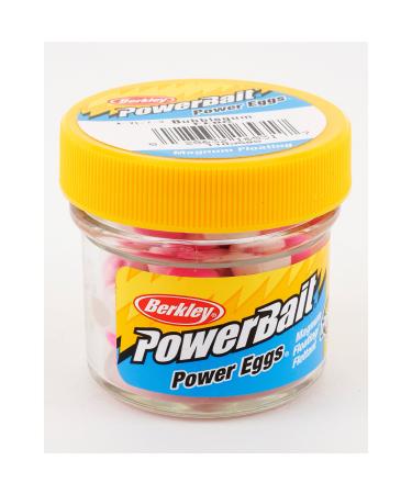 Berkley PowerBait Power Eggs Floating Magnum Fishing Soft Bait, Bubblegum - Original Scent, .5 oz Small Jar