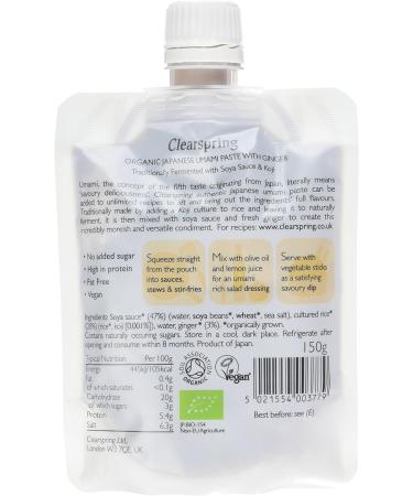 Clearspring Organic Japanese Umami Paste with Ginger - Authentic Flavors for Cooking - Buy Online on SooperMarket.com
