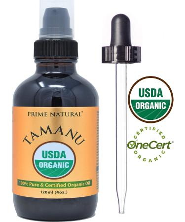 Organic Tamanu Oil - USDA Certified, Cold Pressed, 100% Pure & Unrefined (4oz) - Natural Moisturizer for Face, Hair & Skin Care - Buy Online on SooperMarket.com