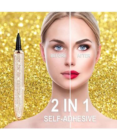 2023 Self-Adhesive Eyeliner & Eyelash Glue Pen - Long-Lasting Black Eye Liner for Easy Application - Buy Online on SooperMarket.com