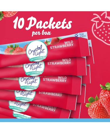 Crystal Light Sugar-Free Wild Strawberry On-The-Go Powdered Drink Mix 120 Count - Pack of 12 | Sugar-Free Wild Strawberry Flavor - Convenient Travel Packets - Buy Online on SooperMarket.com