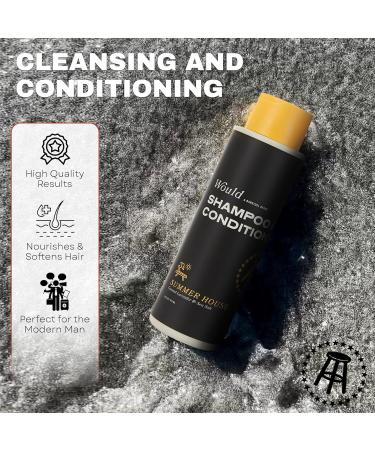 WOULD Men's 2-in-1 Shampoo & Conditioner - 16 oz Dual Action for Fresh Hair Oakmoss & Pink Pepper Scent - Shop Internationally - Buy Online on SooperMarket.com