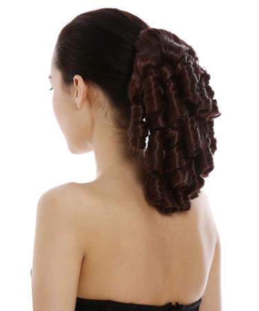 Shop WIG ME UP 2213-HT-33 Hairpiece - Victorian Braid Curls & Corkscrew Curls in Mahogany Brown | International Shipping Available - Buy Online on SooperMarket.com