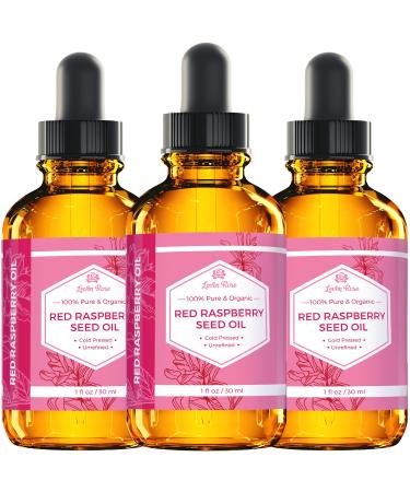 Leven Rose Red Raspberry Seed Oil 1 oz - 100% Natural Anti-Oxidants Vitamin E & A for Face, Hands, Scars & Breakouts - 1 Fl Oz Pack of 1 - Buy Online on SooperMarket.com