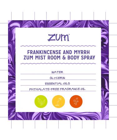 Indigo Wild Zum Mist Frankincense & Myrrh Aromatherapy Room & Body Mist - 4 fl oz - Buy Online on SooperMarket.com