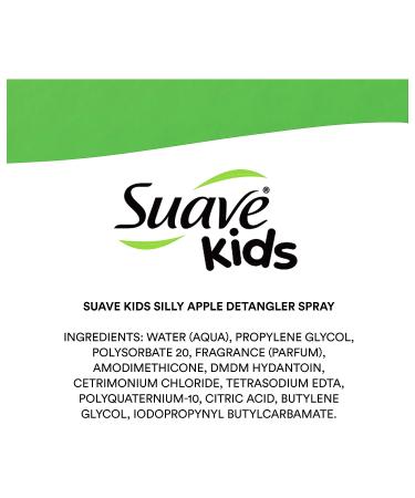 Suave Kids Silly Apple Detangler Spray 10 oz - Tear-Free, Dermatologist-Tested Formula - Buy Online on SooperMarket.com