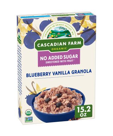 Cascadian Farm Organic Granola, Blueberry Vanilla Cereal, 15.2 oz