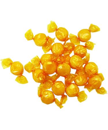 Butterscotch Hard Candy - Individually Wrapped Yellow Discs Buttons - 4 Pounds - Buy Online on SooperMarket.com