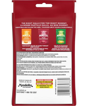 HALLS Cherry Flavour Cough Drops Throat Lozenges Sore Throat Relief Mentho-Lyptus 30 Lozenges Cherry 30 Count (Pack of 1) - Buy Online on SooperMarket.com