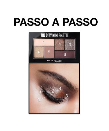 Maybelline New York The City Mini Eyeshadow Palette Hi-Rise Sunset 0.14 oz - Vibrant Shades for Eye Makeup - Buy Online on SooperMarket.com