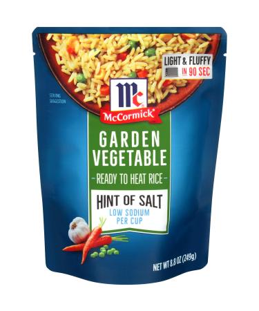 McCormick Hint of Salt Garden Vegetable Ready to Heat Rice, 8.8 oz (Pack of 6)
