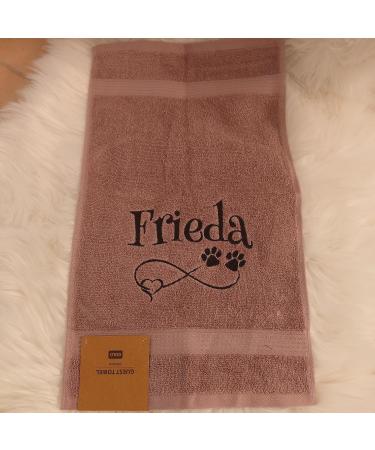 Wuff-Dogsworld Personalized Dog Towel - Custom Embroidered Pet Towels for Dogs & Cats | Perfect Gift for Puppy Breeders & Buyers - Soft Absorbent & Adorable! - Buy Online on SooperMarket.com