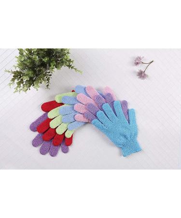 8 Pairs Double Sided Exfoliating Gloves for Body Scrubbing and Spa Massage - Buy Online on SooperMarket.com