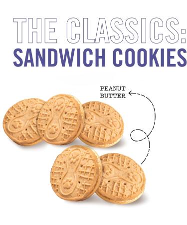 Three Dog Bakery Puppy Butters Peanut Butter Sandwich Dog Cookies White - Buy Online on SooperMarket.com