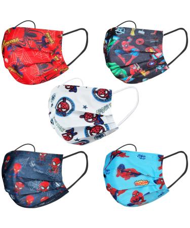 Kids Disposable Face_Masks Breathable & Comfortable 50PCS Cartoon Kids Face_Masks Disposable Boys Girls with Elastic Earloop Mouth Filter Tools Kids Back To School Supplies(Non Medical Mask) Zzx