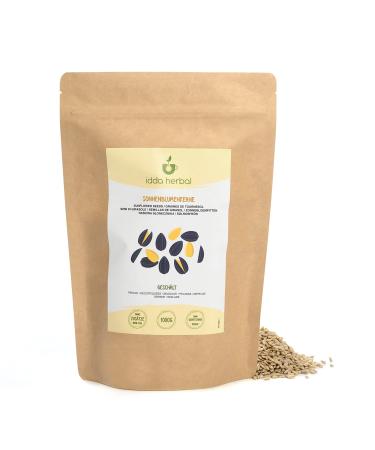 Sunflower Seeds Raw (1kg 2.2lb) Peeled Whole Sunflower Seeds Unroasted and Unsalted 100% Natural and Pure Ready to Eat Vegan Nutty 1 KG (2.2lb)