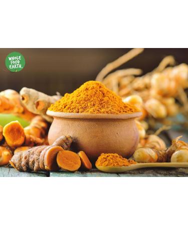 Wholefood Earth Organic Turmeric Powder 250g - Vegan, GMO Free & Certified Organic - Buy Online on SooperMarket.com