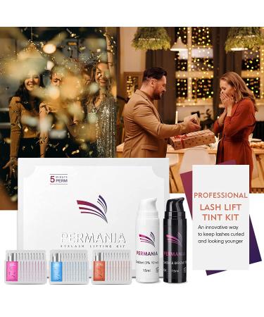 PERMANIA Lash Lift Kit - 4-in-1 Eyelash & Brow Perm in Black - Lasts 6-8 Weeks - Includes 25 Tools - Buy Online on SooperMarket.com
