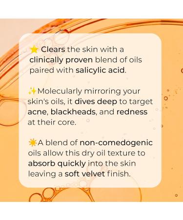 Buy Murmure - Bisou Clarifying & Exfoliating Face Oil | Treat Blackheads Blemishes & Redness | Salicylic Acid Copaiba & Licorice Root | Ideal for All Skin Types & Sensitive Skin - 1 oz - Buy Online on SooperMarket.com