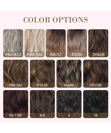 REECHO 20 Inch Ash Brown Clip in Hair Extensions - Pack of 4, 200g - Natural Soft Synthetic Hairpieces for Women - Buy Online on SooperMarket.com
