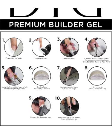 Didier Lab - Premium Rose Solid Builder Gel for Nails - Hard Gel Builder for Extension - Nail Strengthener - LED UV Builder Gel for Nails - Split Nail Repair - Nail Hardener Gel - 50 ml 50 ml (Pack of 1) Rosa - Buy Online on SooperMarket.com