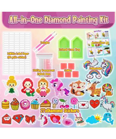 Innofans Diamond Painting Stickers Kit for Kids - 27 Water Bottle Stickers & 3 Keychains - Kids Crafts Ages 4-12 - Gem Art Stickers - Buy Online on SooperMarket.com