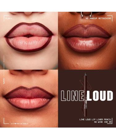 NYX Professional Makeup Lipliner - Matte Kiss-Proof Long-Lasting Smudge-Proof - Line Loud in Wine-Ing | Shop Internationally - Buy Online on SooperMarket.com