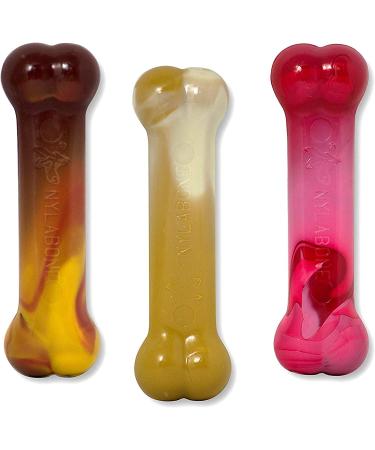 Nylabone Flavor Frenzy Power Chew Triple Pack - Chili Cheese, Popcorn & Cherry - Small/Regular (3 Count) - Buy Online on SooperMarket.com
