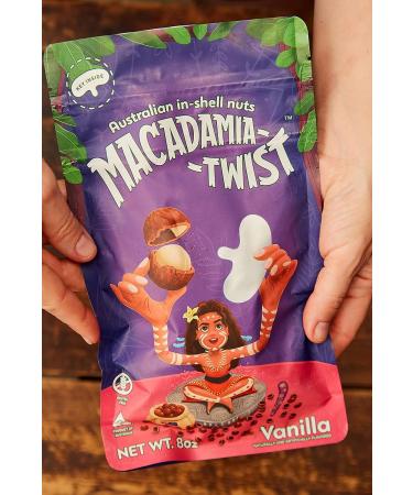 Premium Australian Macadamia Nuts in Shell - 8 Oz Vanilla Dry Roasted with Key Device for Easy Opening - Buy Online on SooperMarket.com