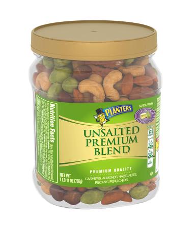 Planters Unsalted Premium Blend Mixed Nuts - 1lb 11oz | High-Quality Assorted Nuts - Buy Online on SooperMarket.com