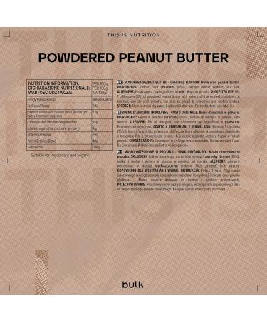 High Protein Bulk Powdered Peanut Butter 180g - Premium Quality - Buy Online on SooperMarket.com