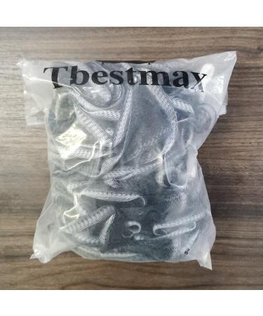 Tbestmax 75g XL Black Loofah Sponge Set for Exfoliating & Soft Shower Puff - 4 Pack - Buy Online on SooperMarket.com