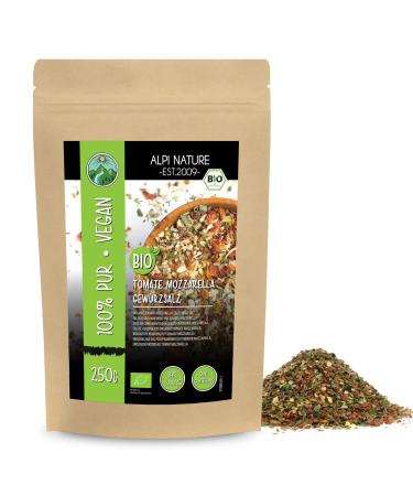 Organic Tomato Mozzarella Spice Organic Italian Spice Mix 100% Natural Organic Ingredients Spice Preparation for Pizza Salad Without Artificial additives (250 GR (8.8oz))